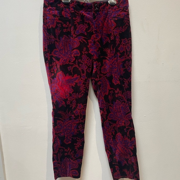 Anthropologie Pants - Anthropologie Red and Purple Slim Pants
